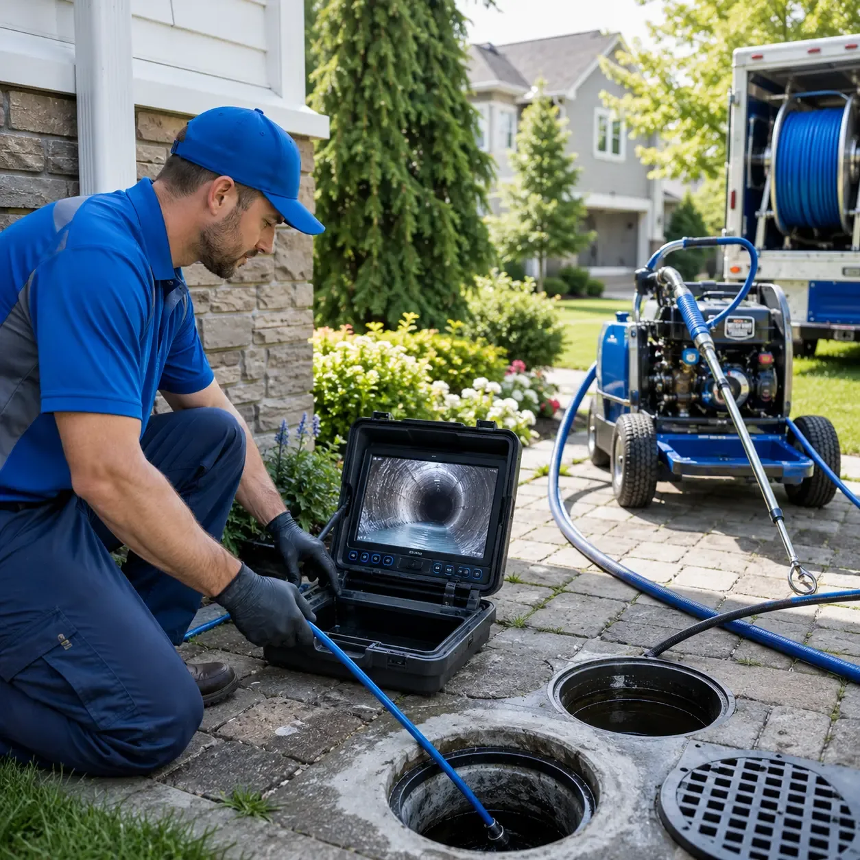 Outdoor drain cleaning professionals serving Ganado, TX