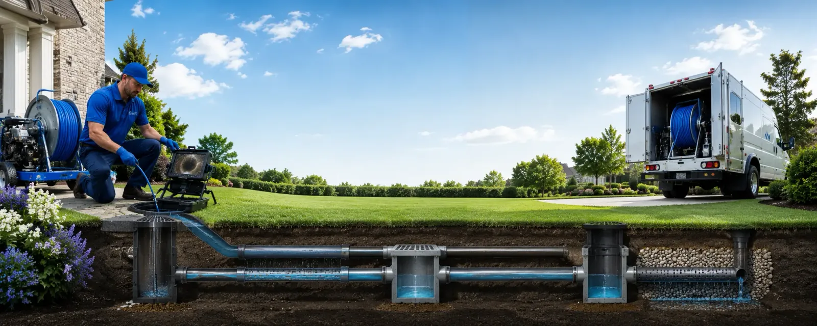 Outdoor drain cleaning information for Ganado, TX